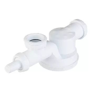 Сифон для раковины и мойки Wirquin Pro 1 1/2х40 мм без выпуска с отводом с соединением 40 мм (30717975)