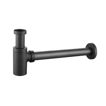 Сифон для раковины Tokito 1 1/4х50 мм без выпуска с соединением 32 мм черный (TOK-SHI-L32BL)