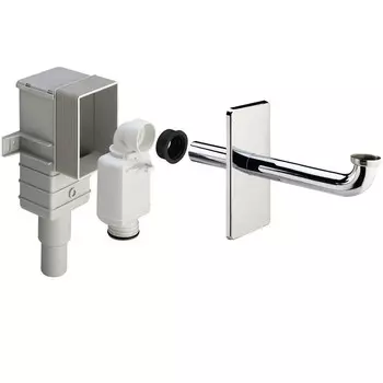 Сифон для раковины Viega 1 1/4х40/50 мм без выпуска с соединением 40/50 мм хром (553753)