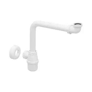 Сифон для раковины Viega 1 1/4х40 мм без выпуска с соединением 40 мм белый (128913)