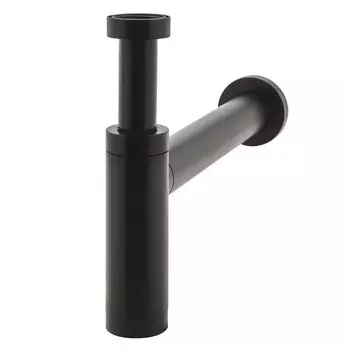 Сифон для раковины Wirquin Black Touch 1 1/4х32 мм без выпуска с соединением 40 мм черный (30724757)