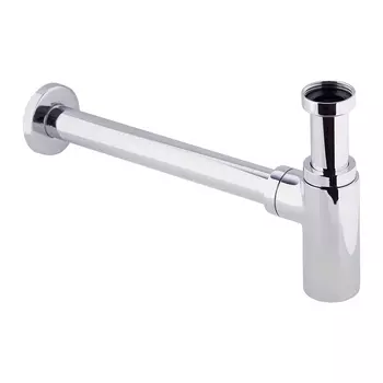 Сифон для раковины Wirquin Linies 1 1/4х32 мм без выпуска с отводом хром (31608002/30987189)