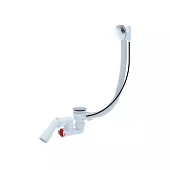 Сифон для ванны АНИ пласт 1 1/2х40 мм регулируемый с выпуском d70 мм с соединением 40/50 мм (EM421DIY)