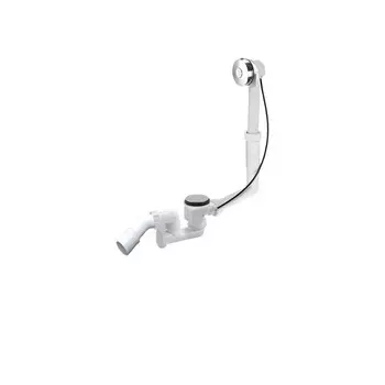 Сифон для ванны McAlpine 1 1/2х50 мм полуавтомат с выпуском d70 мм полуавтомат с переливом с соединением 40/50 мм (MRB13CB1SR)