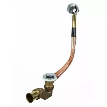 Сифон для ванны Wirquin 1 1/2х40 мм регулируемый слив d50 мм с выпуском d70 мм полуавтомат (30987154)