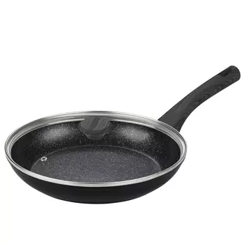 Сковорода Master House Шеф Даниэль d28 см кованый алюминий с антипригарным покрытием с крышкой (75356)