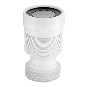 Слив для унитаза АНИ пласт d110 мм пластиковый гофрированный для внутренней канализации (K828)