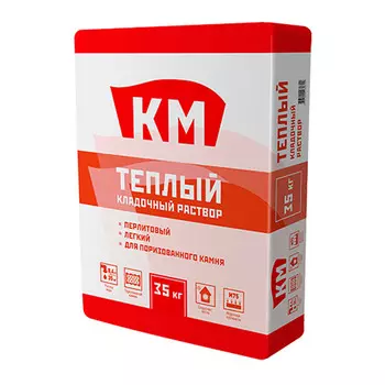 Смесь кладочная КМ Теплый серая 35 кг