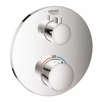 Смеситель для душа термостатический Grohe Grohtherm 24075000 скрытый монтаж внешняя часть 1 положение