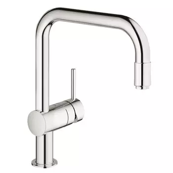 Смеситель для кухни Grohe Minta хром с высоким изливом с вытяжной лейкой однорычажный (32067000)