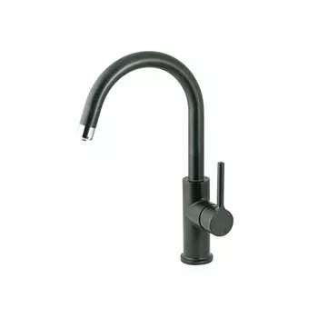 Смеситель для кухни Lemark Comfort антрацит с высоким изливом с подключением к фильтру (LM3073PAN)