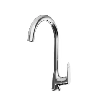 Смеситель для кухни Tokito Takase хром с высоким изливом однорычажный (TOK-TAK-1013)