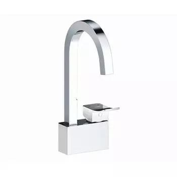 Смеситель для кухни WasserKraft Aller White хром с высоким изливом однорычажный (1067W)