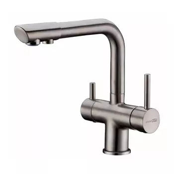 Смеситель для кухни WasserKraft графит с подключением к фильтру (A8027)