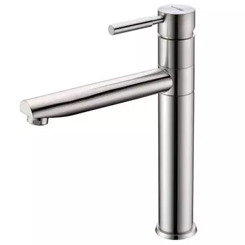 Смеситель для кухни WasserKraft Wern 4200 никель с высоким изливом однорычажный (4207)