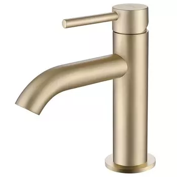 Смеситель для раковины Abber Wasser Kreis золото однорычажный (AF8110G)