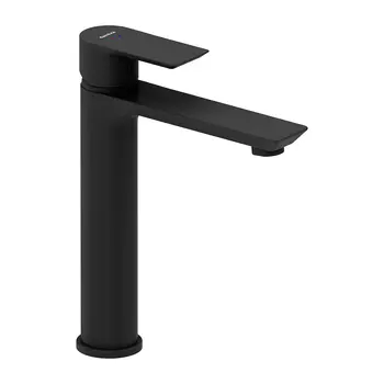 Смеситель для раковины высокий Damixa Apollo черный однорычажный (470250300)