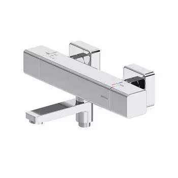 Смеситель для ванны термостатический Damixa Gala хром с коротким изливом без лейки