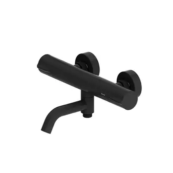 Смеситель для ванны термостатический Damixa Scandinavian Pure черный с коротким изливом без лейки