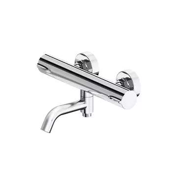 Смеситель для ванны термостатический Damixa Scandinavian Pure хром с коротким изливом без лейки