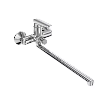 Смеситель для ванны Tokito Misawa хром однорычажный с длинным изливом с лейкой (TOK-MIS-1015)