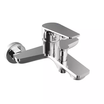 Смеситель для ванны Tokito Toyama хром однорычажный с коротким изливом без лейки (TOK-TOY-1014)