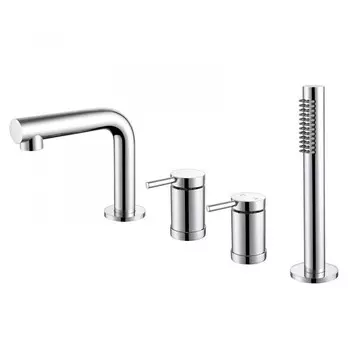 Смеситель на борт ванны Abber Emotion хром с лейкой (AF8813)