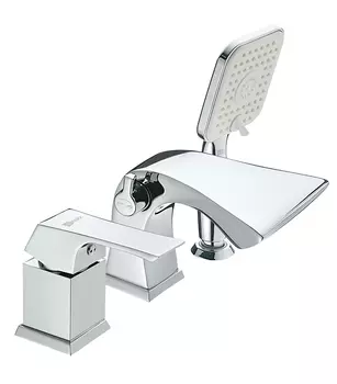 Смеситель на борт ванны Lemark Unit хром с лейкой (LM4545C)