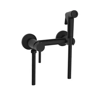 Смеситель с гигиеническим душем Corsa Deco черный (HF005B)