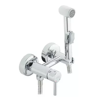 Смеситель с гигиеническим душем Rossinka X хром (X25-52)