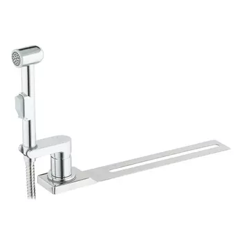 Смеситель с гигиеническим душем Rossinka X с установкой на унитаз хром (X25-56)