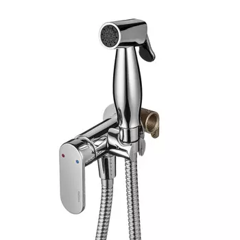 Смеситель с гигиеническим душем встраиваемый Swedbe Platta со скрытой частью в комплекте хром (5567)