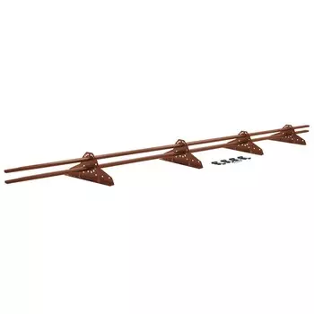 Снегозадержатель трубчатый овальный Grand Line 3 м медно-коричневый RAL 8004