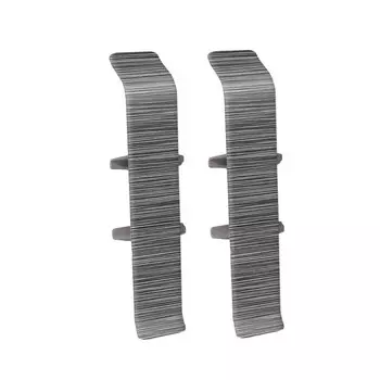 Соединитель Деконика 70 мм алюминий темный Г-профиль (2 шт.)