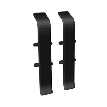 Соединитель Деконика 85 мм черный Г-профиль (2 шт.)