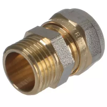 Соединитель прямой Terma 16 обж(ц) х 1/2 НР(ш) (35056)