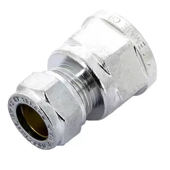 Соединитель прямой Tiemme 15 обж(ц) х 1/2 ВР(г) (1130048)