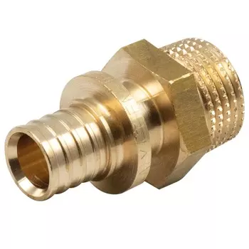 Соединитель прямой Tiemme 16 мм х 1/2 НР(ш) латунь (1710168)