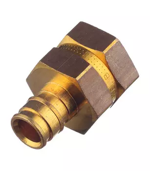 Соединитель прямой Uponor (1023009) 16 мм х 1/2 ВР(г) латунный