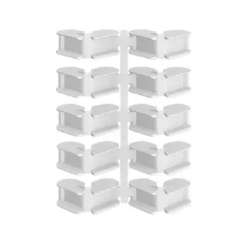 Соединитель скрытый Ideal Дюра белый угловой (10 шт.)