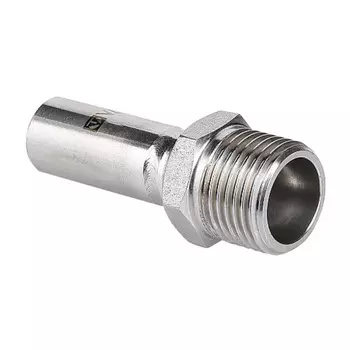 Соединитель Valtec (VTi.906.I.001806) 18 мм х 1 НР(ш) нержавеющая сталь