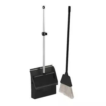 Совок Karcher Eco пластиковый закрывающийся с длинной ручкой с щеткой