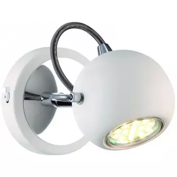 Спот Arte Lamp Spia GU10 50 Вт 1 кв.м белый IP20 (A9128AP-1WH)