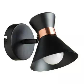 Спот настенный Arte Lamp Baltimore E14 40 Вт 2 кв.м черный/золото IP20 (A1406AP-1BK)
