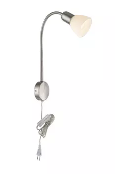 Спот настенный Arte Lamp Falena E14 40 Вт 2 кв.м серебристый/белый IP20 (A3116AP-1SS)
