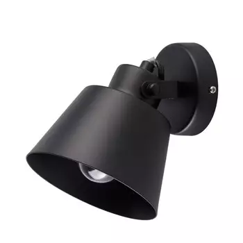 Спот настенный De Markt Ринген E27 60 Вт 3 кв.м черный IP20 (547021201)