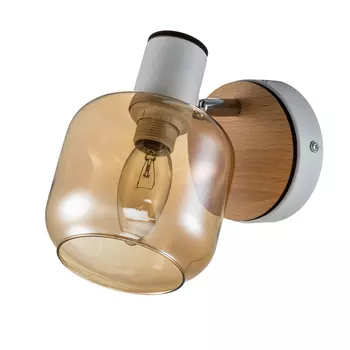 Спот настенный Escada Hugge E14 40 Вт 3 кв.м белый/коричневый IP20 (10177/1A White)