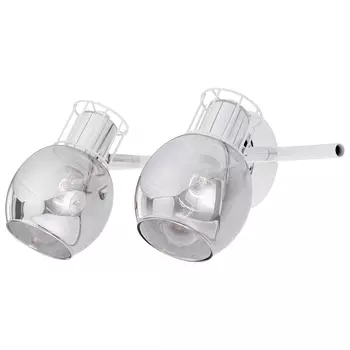 Спот настенный Escada Phantom E14 80 Вт 4 кв.м белый/хром IP20 (1137/2A Chrome)