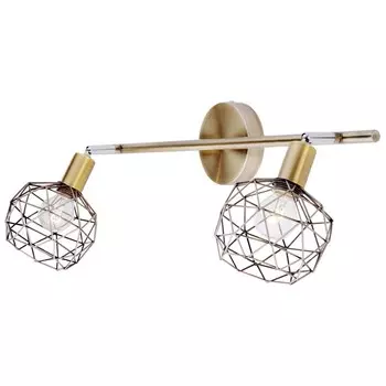 Спот потолочный Escada Soho E14 80 Вт 6 кв.м бронза IP20 (1128/2P Brass)