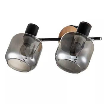 Спот настенный Escada Hugge E14 80 Вт 4 кв.м черный/коричневый IP20 (10177/2A Black)
